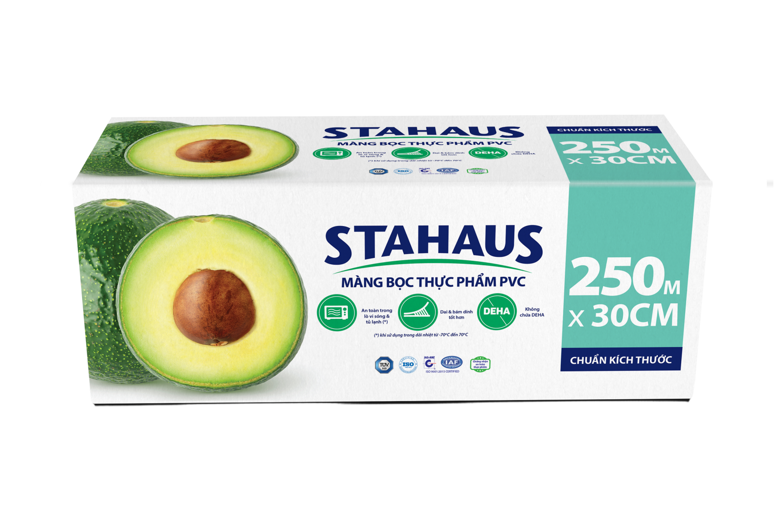Màng bọc thực phẩm PVC STAHAUS 30cm x 250m